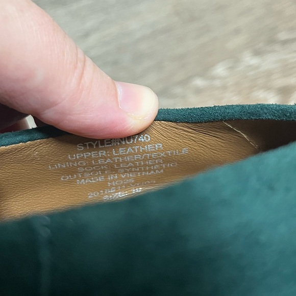 Madewell Remy Mary Jane Flat in Midnight Forest Suede NWOB Size 10 - Picture 8 of 10